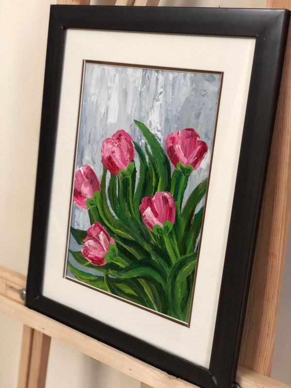 Red Flowers Canvas Painting