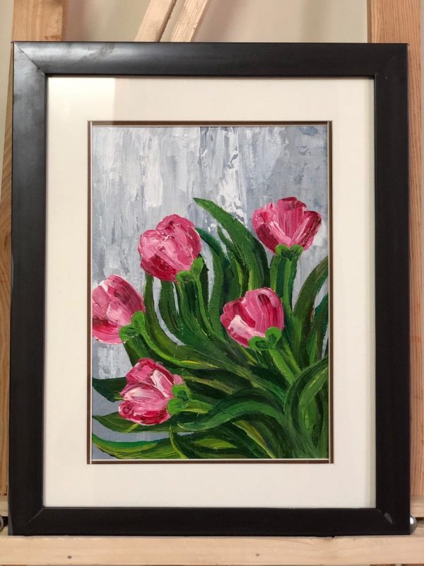 Red Flowers Canvas Painting