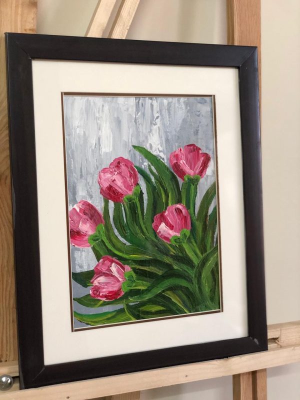 Red Flowers Canvas Painting